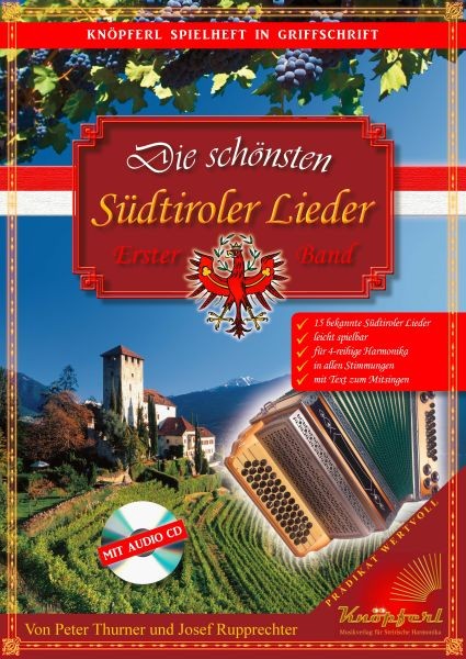Die schönsten Südtiroler Lieder mit CD