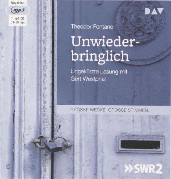Fontane: Unwiederbringlich (1mp3-CD)